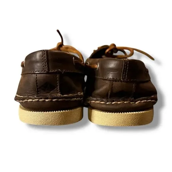 Sperry Top-Sider Deck Shoes Mens Brown Leather Slip On Loafers Size - 11.5
